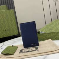 Gucci專櫃古馳最新款飾Gucci標識長款卡片夾男士卡包 jh2490型號：771159