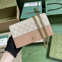 Gucci專櫃古馳最新款Marmont系列鏈條包斜挎女包 jh2492型號：497985