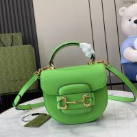 Gucci專櫃古馳最新款Horsebit 1955系列迷你手提包單肩斜挎女包 jh2500型號：781387
