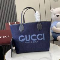 Gucci專櫃古馳最新款Totissima系列中號托特包字母肩背包 jh2604型號：820481