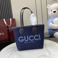 Gucci專櫃古馳最新款Totissima系列小號托特包字母肩背包 jh2605型號：820496