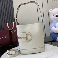 Gucci專櫃古馳2025春夏系列最新款水桶包手提單肩斜挎女包 jh2618型號：833660