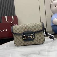 Gucci專櫃古馳最新款Horsebit 1955系列小號肩背包單肩斜挎女包 jh2760型號：815178