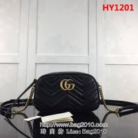 GUCCI古馳頂級原單 新款專櫃品質 實物實拍 447632克色鏈條單肩斜跨包 HY1201