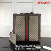 GUCCI古馳原單 新款專櫃品質原單貨實物實拍519335啡棕手提購物袋 HY1233