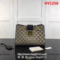 GUCCI古馳原單 新款高仿GUCCI新款專櫃品質原單貨實物實拍498156蜜蜂肩背包 HY1258