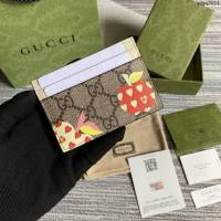 Gucci新款包包 古馳新顏色卡片夾 Gucci心蘋果圖案卡包 663923  ydg3014