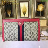 GUCCI古馳女包 新款 專櫃品質 503876 進口牛皮 鏈條肩帶 GUCCI斜跨包  ydgq3430