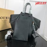 LOEWE羅意威 最新爆款 羅家Hammock系列 荔枝皮拼色 百搭款 小牛皮手提肩背包 0164  jdl1137