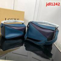 LOEWE羅意威 拼色熱銷款 puzzle bag 可折疊 牛皮手提肩背包 大小號 L0153  jdl1242