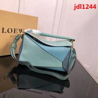 LOEWE羅意威 拼色熱銷款 puzzle bag 可折疊 牛皮手提肩背包 大小號 L0153  jdl1244