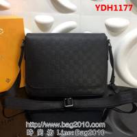 路易威登LV頂級原單N41286 Damier Infini 皮革單肩斜挎郵差包 YDH1177