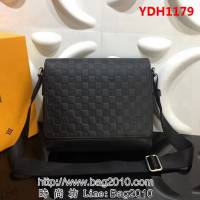 路易威登LV頂級原單N41035 高仿LV信使包 Damier Infini皮革 YDH1179