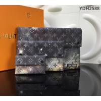 路易威登LV 頂級原單 M44177 Pochette Alpha Triple手袋 三只相互嵌套口袋 Monogram Galaxy帆布 三款口袋均可單獨手持  YDH2588