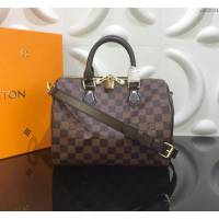 LV女包 N41368 路易威登Speedy 25手袋 LV女手提包 LV女手腕包 LV單肩斜挎包  ydh3024