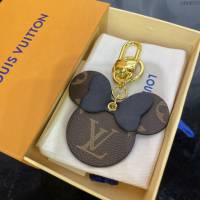 LOUIS VUITTON專櫃新款包包 路易威登Illustre Vivienne Funfair Xmas包飾 LV老花米奇鑰匙扣  ydh4080