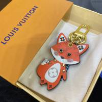 LOUIS VUITTON專櫃新款包包 路易威登Cute Fox包飾 LV狐狸動物鑰匙扣 M69015  ydh4083