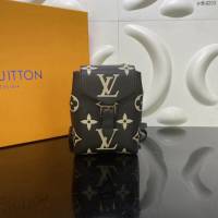 Louis Vuitton新款女包 M80783黑丝印 路易威登2021夏季新款迷你双肩包 LV新款Tiny双肩后背包  ydh4203
