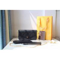 lv女包 POCHETTE FELICIE手袋 M64065 lv鏈條小斜挎包  lvqb1125