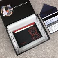 prada卡包 普拉達專櫃最新聖誕限量款系列 1MC208 PRADA女士短款卡包  pyd2101