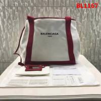 BALENCIAG巴黎世家 專櫃最新系列 Balenciaga Le Dix Money 大紅帆布 配牛皮 購物袋   BL1167