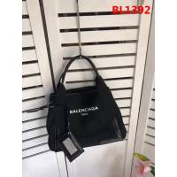 BALENCIAG巴黎世家 NAVY CABAS 子母購物袋 進口耐磨棉質帆布  BL1392