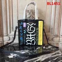 BALENCIAG巴黎世家 BALENCIAGA BAZAR SHOPPER SX碼 彩色塗鴉手提袋  BL1451