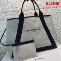 BALENCIAG巴黎世家 專櫃最新系列 升級版 定制原版麻帆布面料 米白色購物袋  BL1549