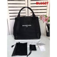 BALENCIAG巴黎世家 NAVY CABAS 子母購物袋 黑色帆布袋  BL1627