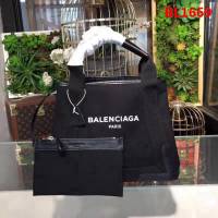 BALENCIAG巴黎世家 帆布黑小號手提包 定制帆布配牛皮 品牌標籤 印花 簡約大方 內置實用子母包  BL1669