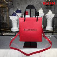 BALENCIAG巴黎世家 小號方形 牛皮購物袋 小羊皮提手 可手提肩背  BL1741