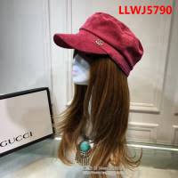 GUCCI古馳 跑量款牙籤紋軍帽 男女同款 LLWJ5790