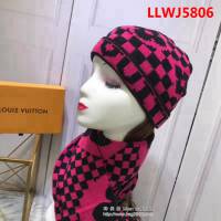 路易威登LV 官網同步 套裝系列 新款圍巾加帽子 男女同款 LLWJ5806