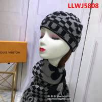 路易威登LV 官網同步 套裝系列 新款圍巾加帽子 男女同款 LLWJ5808