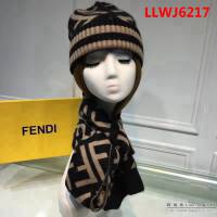 FENDI芬迪 原單 官網最新羊毛針織帽子圍巾套裝 男女同款 LLWJ6217