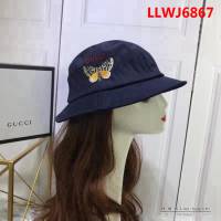 GUCCI古馳 專櫃同步 新品經典 隨意折疊漁夫帽 LLWJ6867