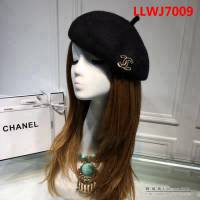 CHANEL香奈兒 跑量款 羊絨貝蕾帽 鑽雙C畫家帽 LLWJ7009