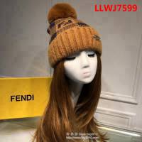 FENDI芬迪 跑量款 新款加厚加絨保暖兔絨毛線帽 LLWJ7599