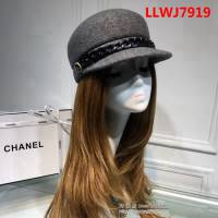 CHANEL香奈兒 休閒百搭羊絨鴨舌帽 鏈條軍帽 LLWJ7919