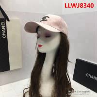 CHANEL香奈兒 帶鑽香奈兒logo 時尚燈芯絨棒球帽 LLWJ8340