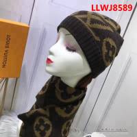 路易威登LV 官網同步 套裝系列 休閒百搭新款圍巾加帽子 LLWJ8589