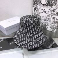 Dior女士帽子 迪奧刺繡老花大沿漁夫帽遮陽帽  mm1133