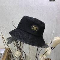 CELINE男女同款帽子 賽琳洗水做舊牛仔漁夫帽  mm1146