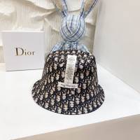 Dior男女同款帽子 迪奧雙面滑面材質漁夫帽遮陽帽  mm1196
