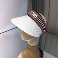 Burberry爆款女士帽子 巴寶莉新品空頂帽髮夾 巴寶莉編織草帽  mm1242