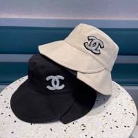 Chanel女士帽子 香奈兒小香風新品刺繡漁夫帽  mm1277