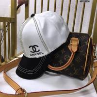 Chanel新品女士帽子 香奈兒燙鑽棒球帽鴨舌帽  mm1422