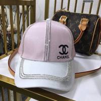 Chanel新品女士帽子 香奈兒燙鑽棒球帽鴨舌帽  mm1423