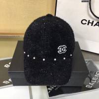 Chanel爆款女士帽子 香奈兒兔絨棒球帽鴨舌帽  mm1426