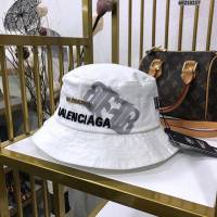 Balenciaga男女同款帽子 巴黎世家2021新款長標簡約風漁夫帽遮陽帽  mm1437